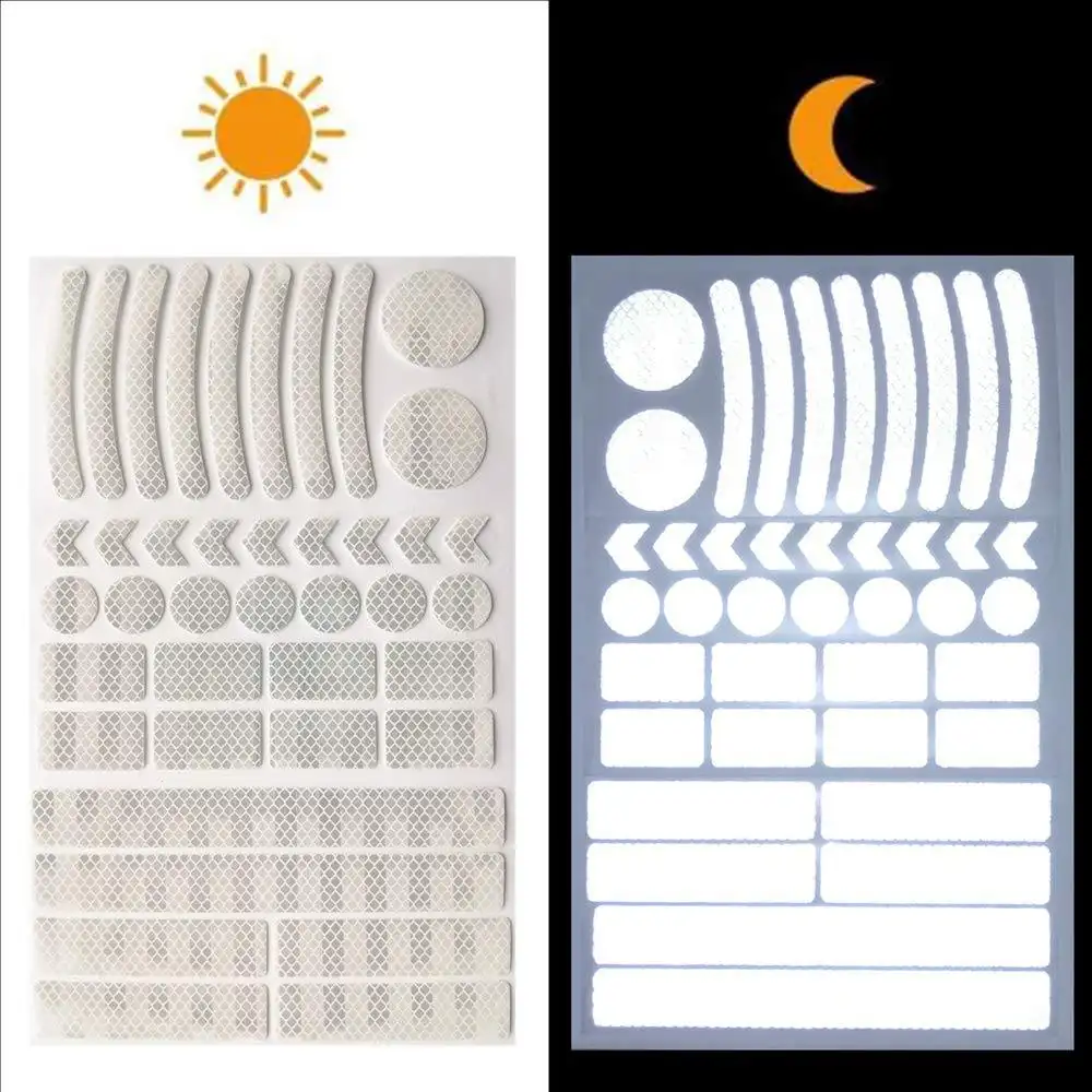 Bicycle Night Reflective Grid Pattern Warning Tape