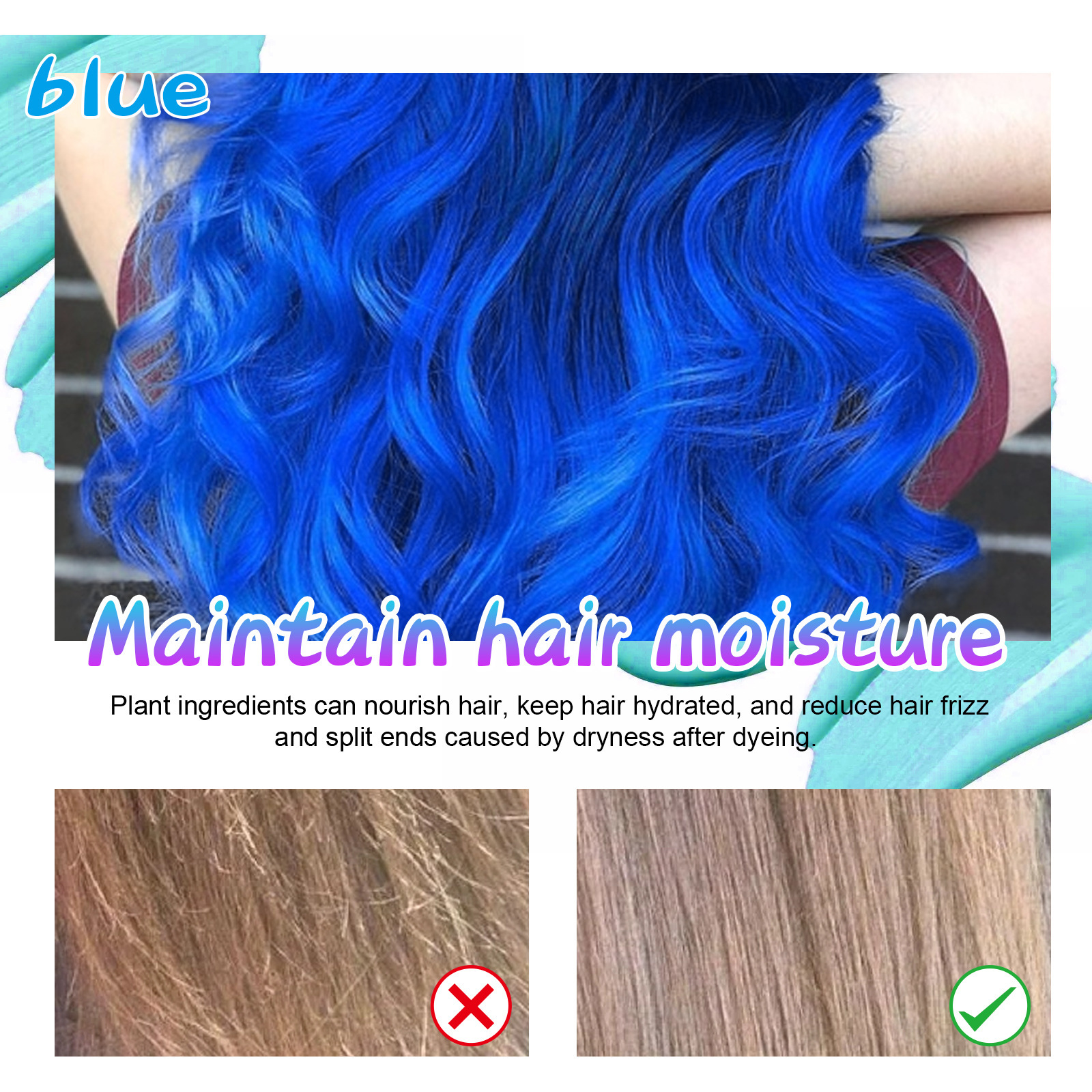 Title 4, Easy To Color Does Not Hurt Hair Mild Does Not ...