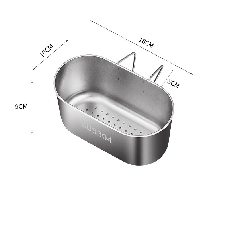 Title 2, Stainless Steel Drain Basket Basin Kitchen