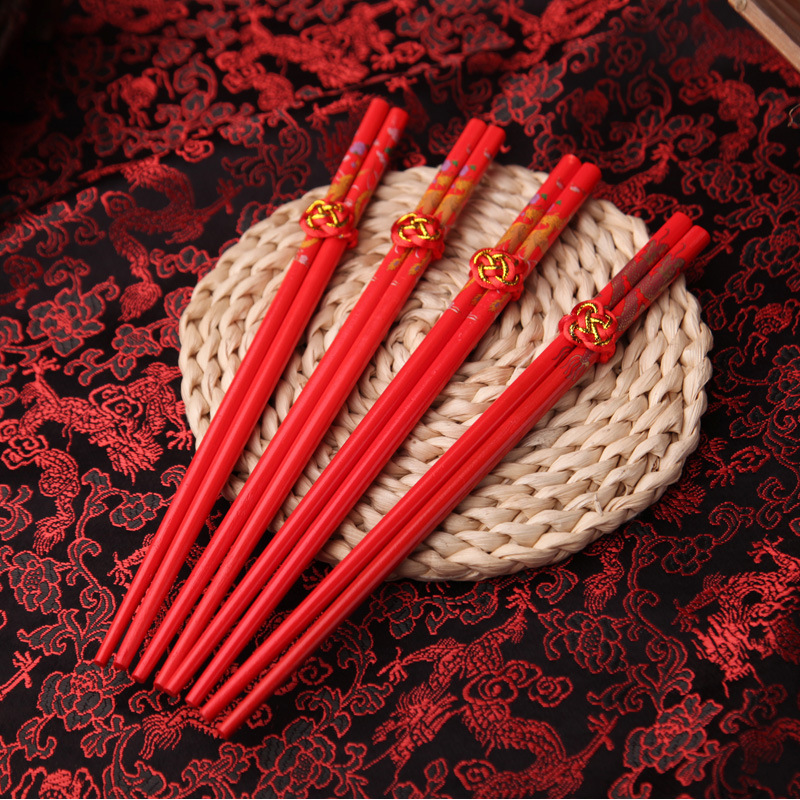 Title 2, Festive Hi Dragon And Phoenix Chopsticks Weddin...