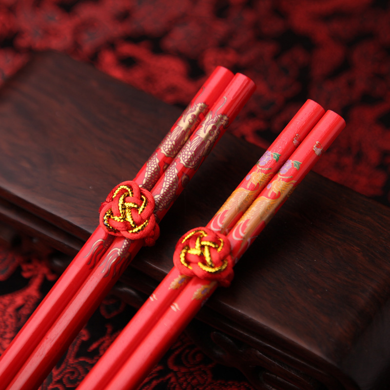 Title 3, Festive Hi Dragon And Phoenix Chopsticks Weddin...