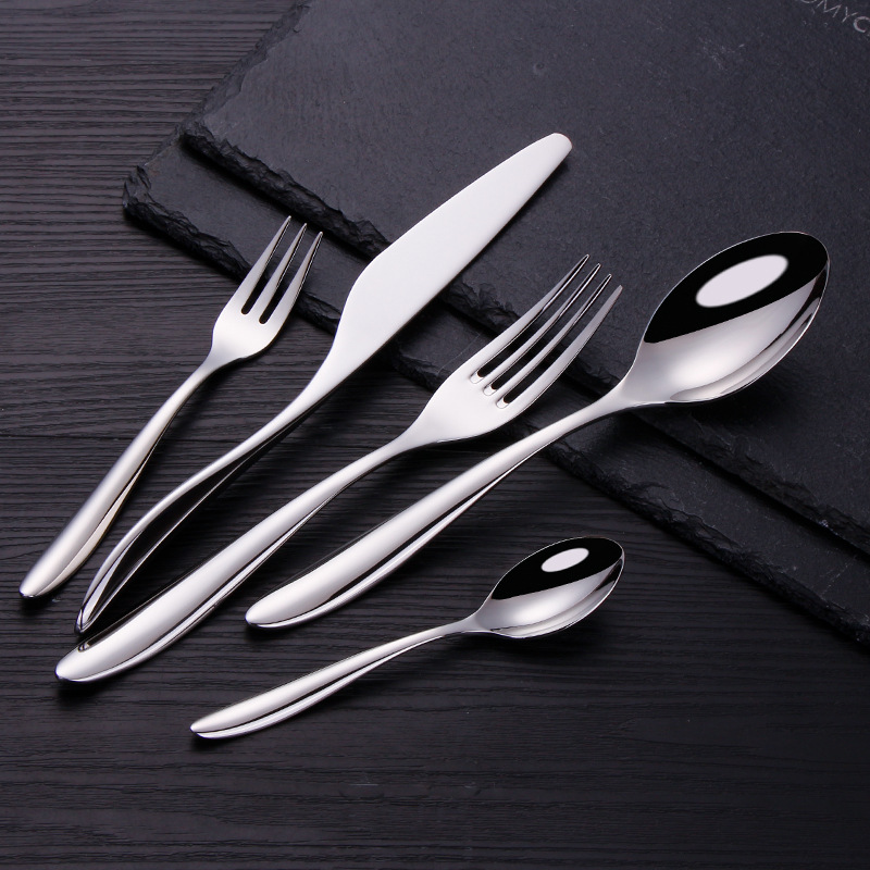 Title 2, Stainless Steel Knife, Fork And Spoon Golden We...