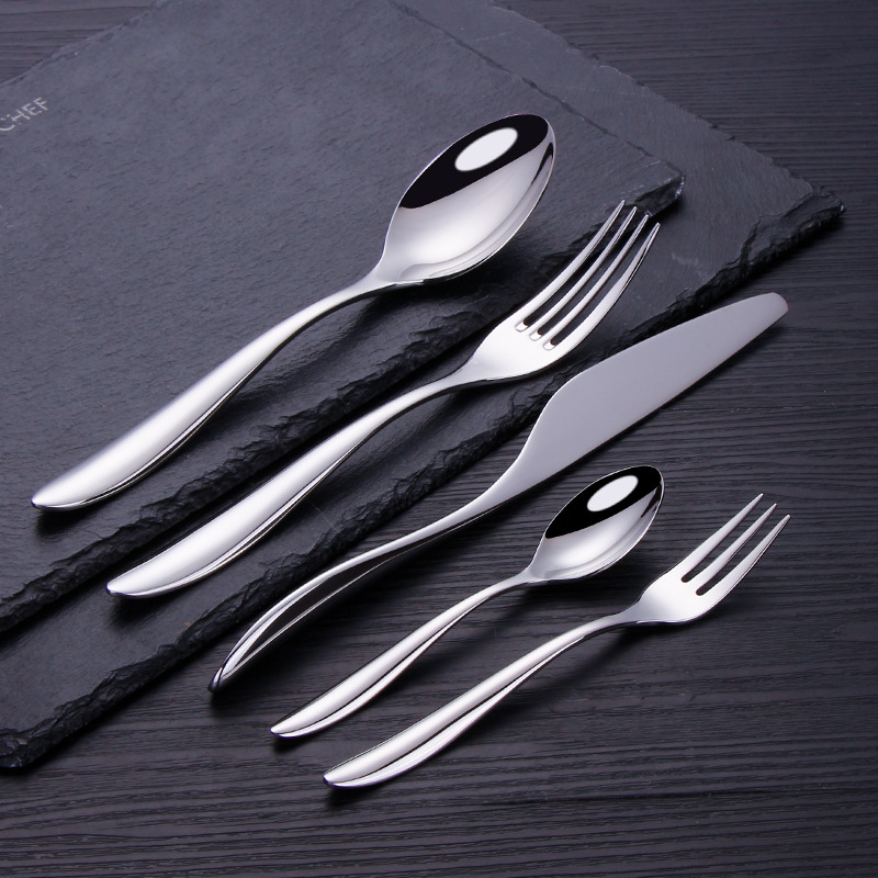 Title 3, Stainless Steel Knife, Fork And Spoon Golden We...