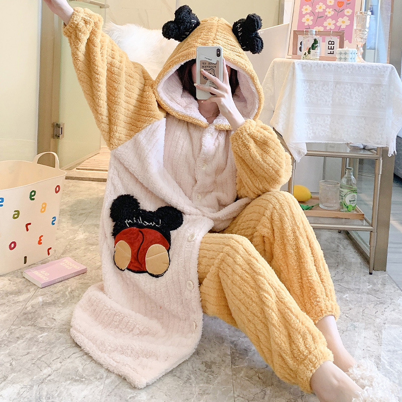 Title 4, Autumn And Winter Plus Size Pajamas For Girls W...