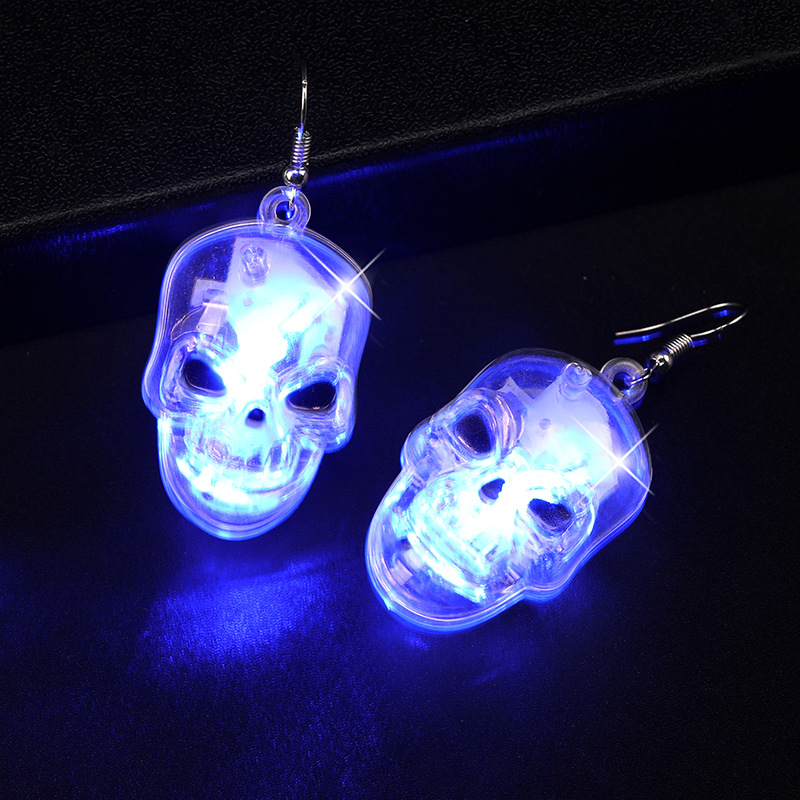 Title 2, Brincos de festa de Halloween com luz LED trans...