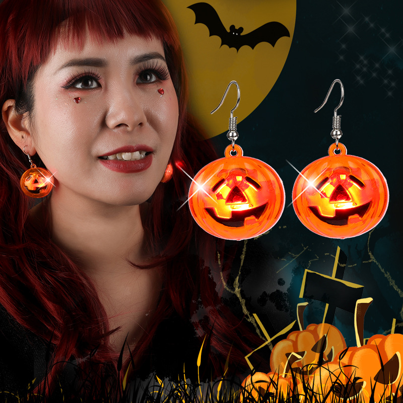 Title 3, Brincos de festa de Halloween com luz LED trans...