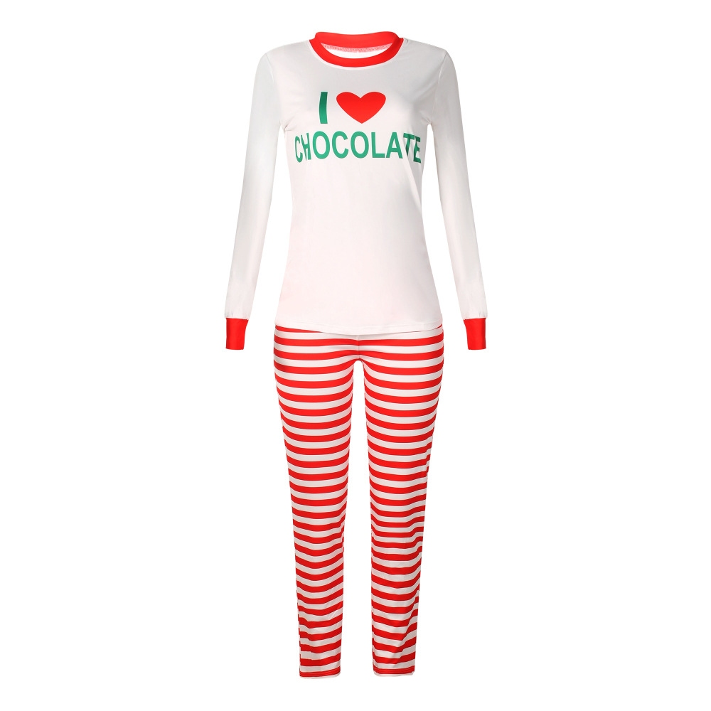 Title 9, Printed Striped Casual Parent-child Suit Home P...