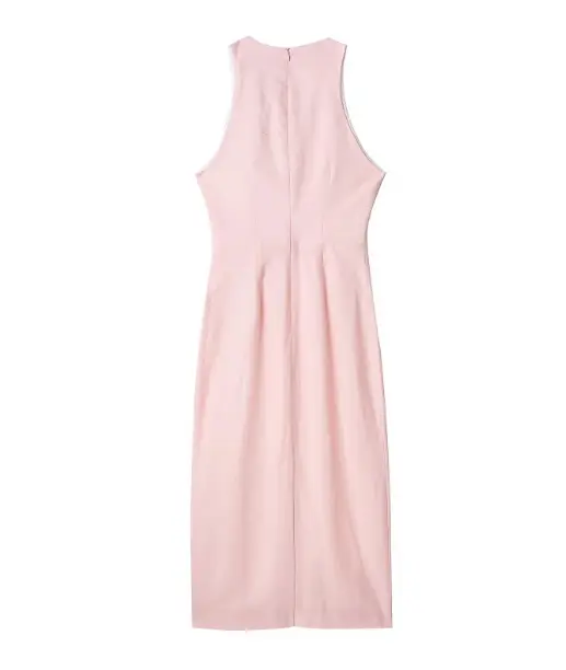 European And American Women's Clothing Wholesale Summer New Linen Midi Skirt Dress
