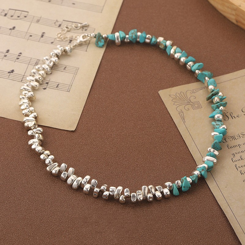 Title 3, Natural Stone Small Pieces Of Silver Turquoise ...