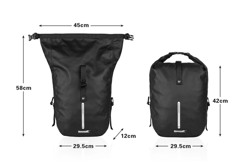 Title 1, New Multifunctional Bicycle Rear Rack Bag Backp...