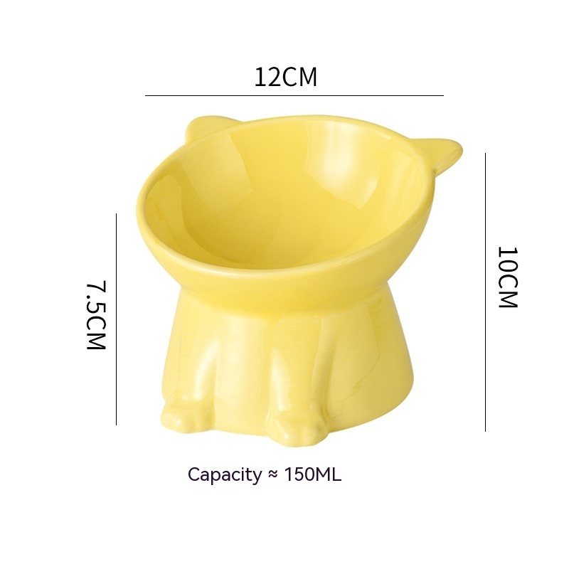 Title 1, Cat Food Holder Oblique Mouth Tall Bowl Cat Wat...