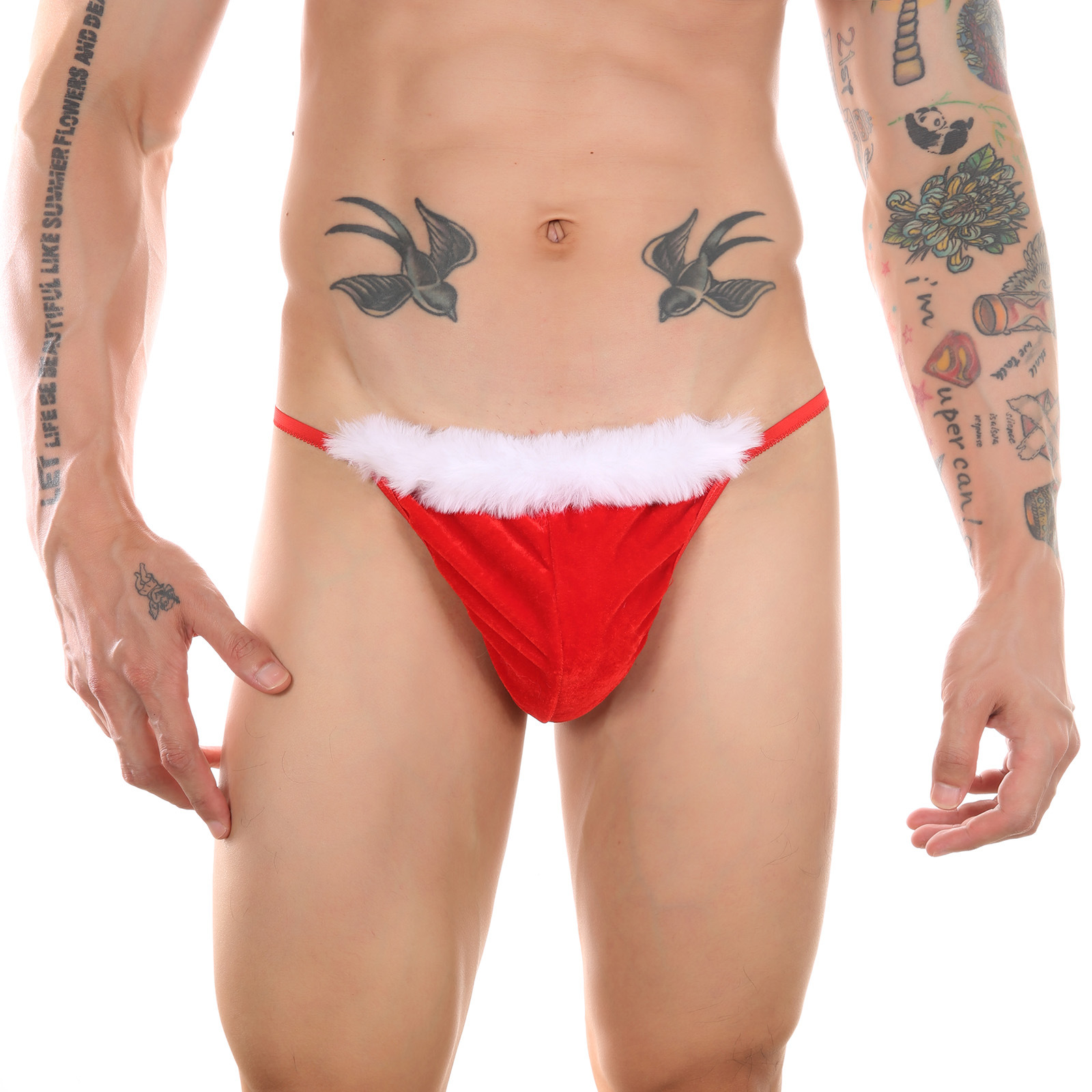 Title 4, Herren Weihnachtsscherz T-förmige Panties aus P...