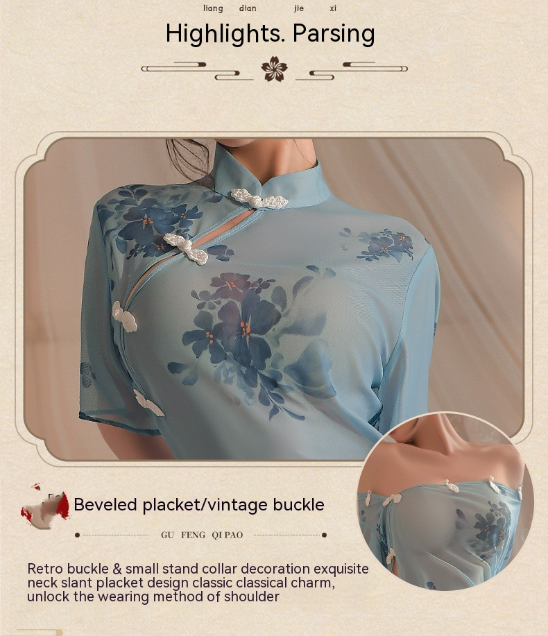 Title 6, Sexy Jiangnan-Tinten- und Waschstil-Cheongsam-d...