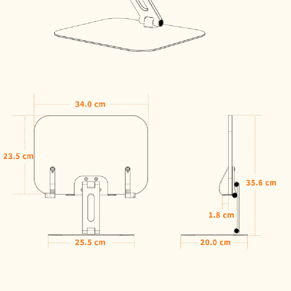 Title 1, Desktop Adjustable Aluminum Alloy Bracket