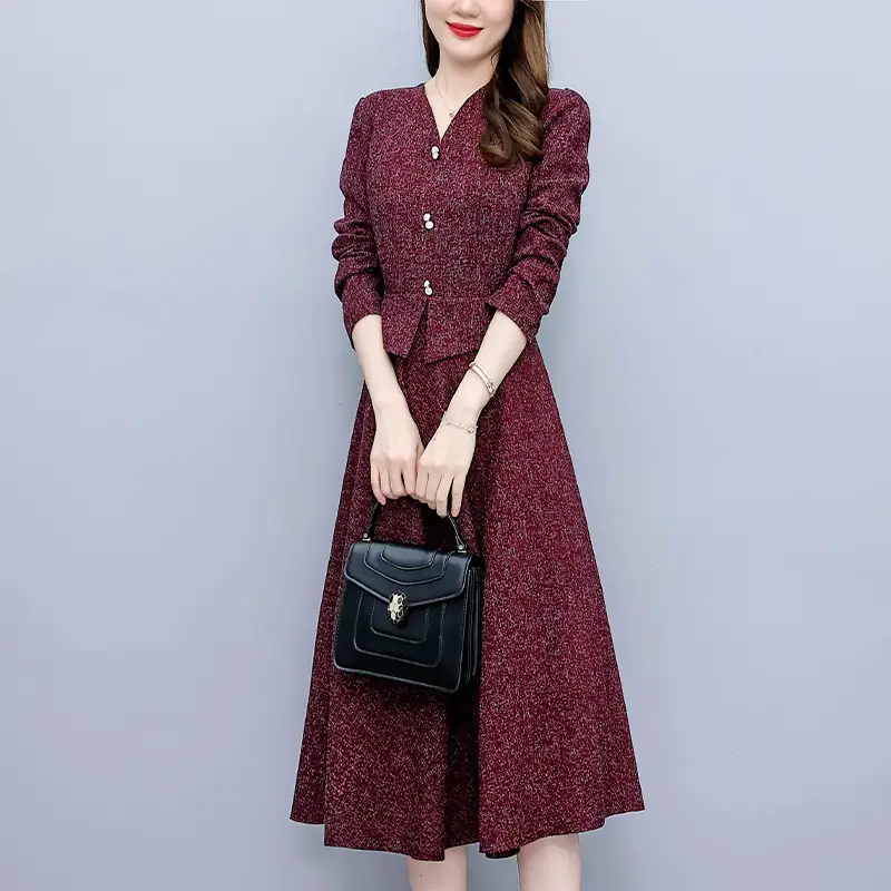 Women's Fashionable Long Waist Dress