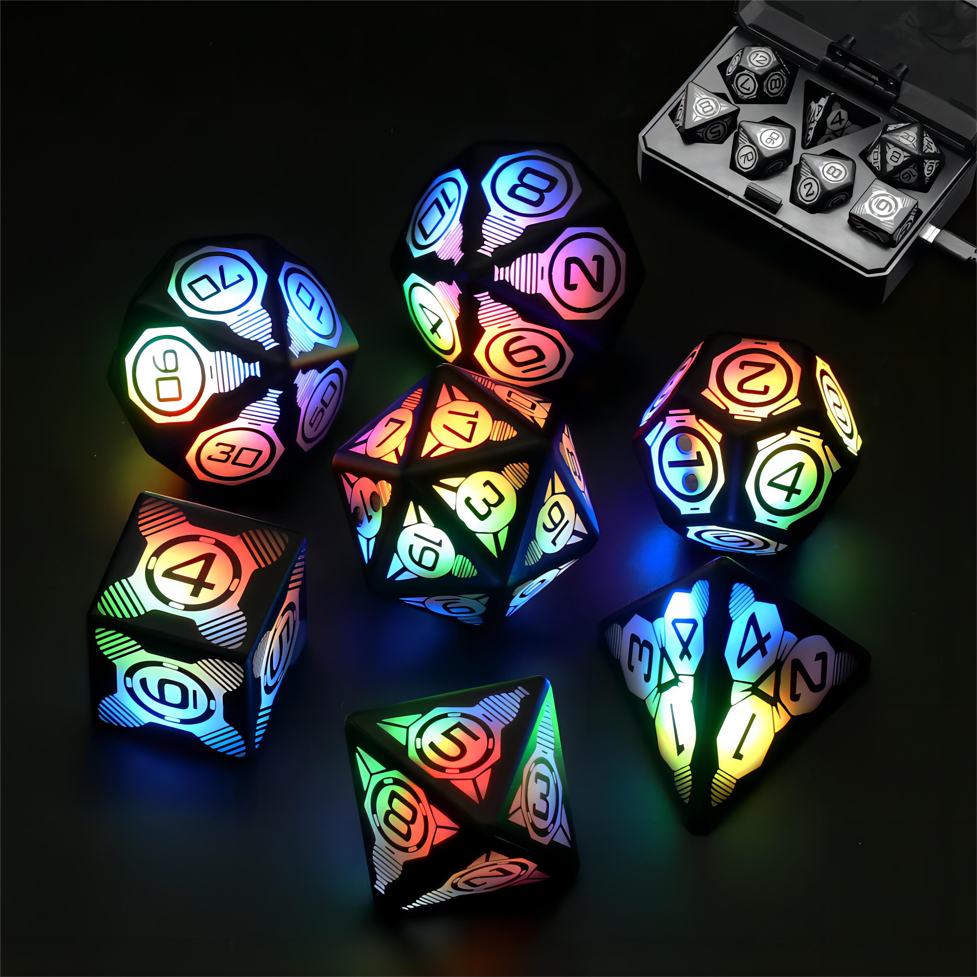 Title 1, Rechargeable Dice Magnetic Suction Luminous Boa...