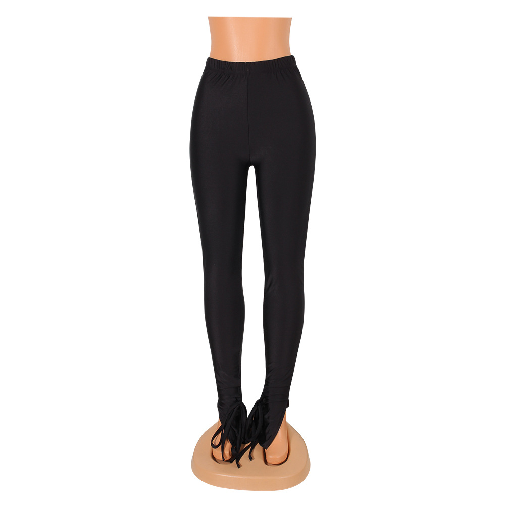 Title 6, Tight Split Bell-bottom Pants for Women, flatte...