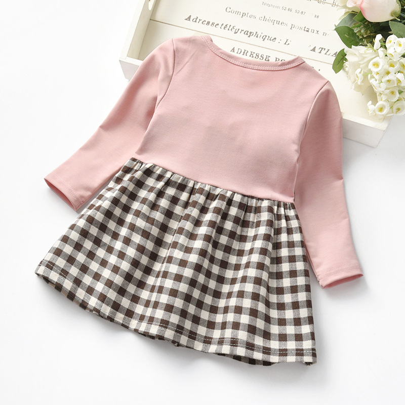 Title 6, Vestido infantil Factory outono com rebites, xa...