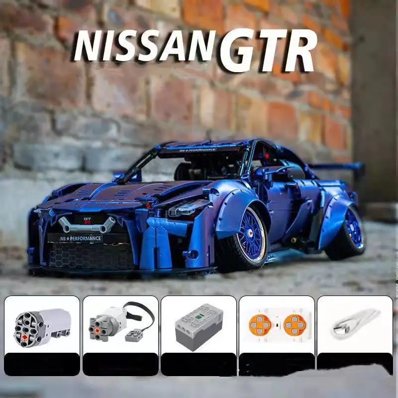 GTR Racing Building Blocks High Difficulty Assembling Sports Car Model