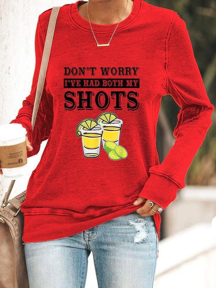 Women's Printed Round Neck Long Sleeve Casual Sweatshirt — image 6 of 8