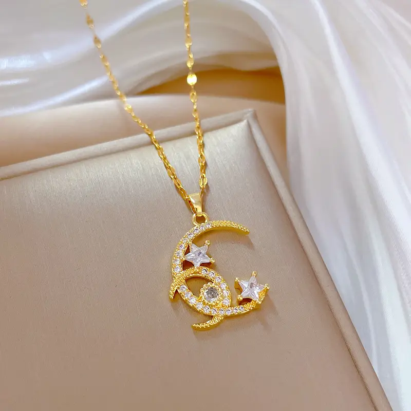 Star Moon Wild Clavicle Chain