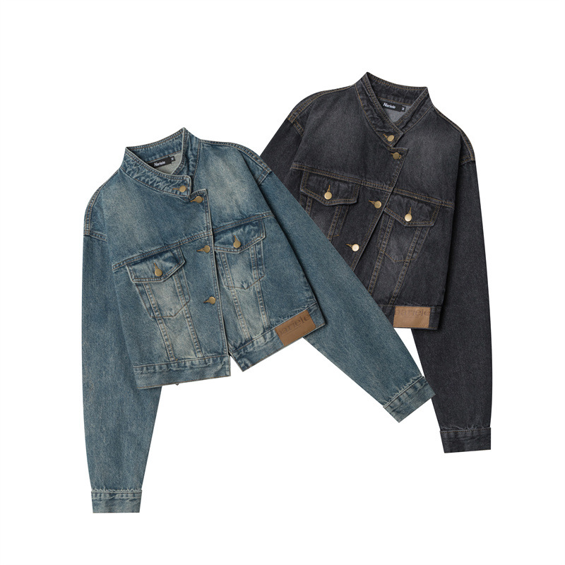 Title 6, Niche Slimming Small Top Denim Coat