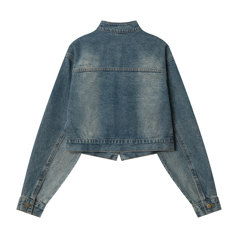 Title 7, Niche Slimming Small Top Denim Coat