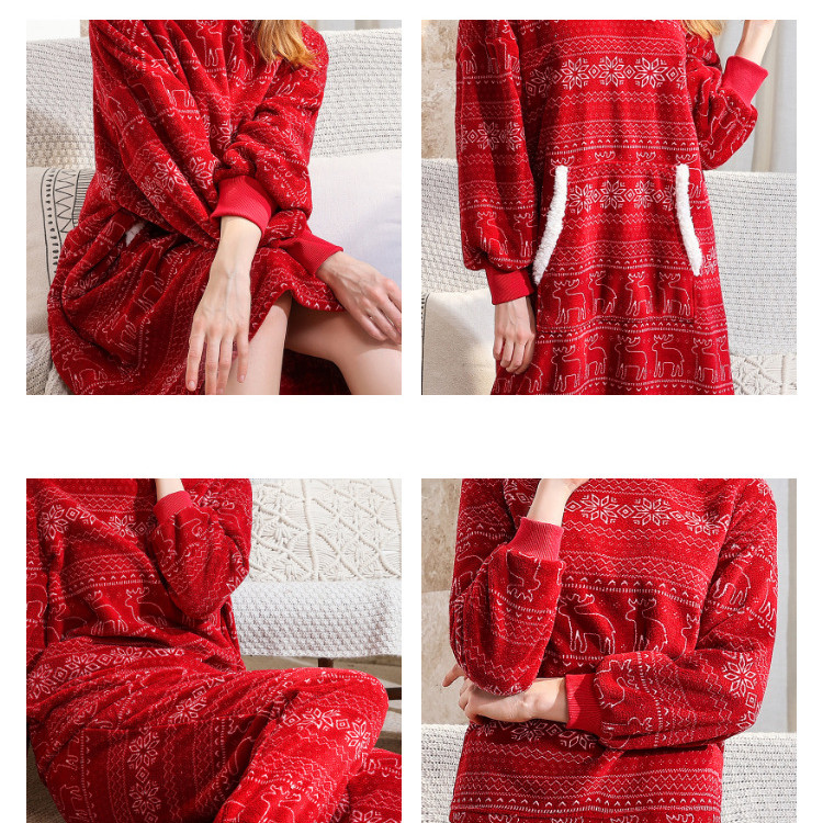 Title 3, Coral Fleece Nachtkleid Damen, kuschelig weich ...