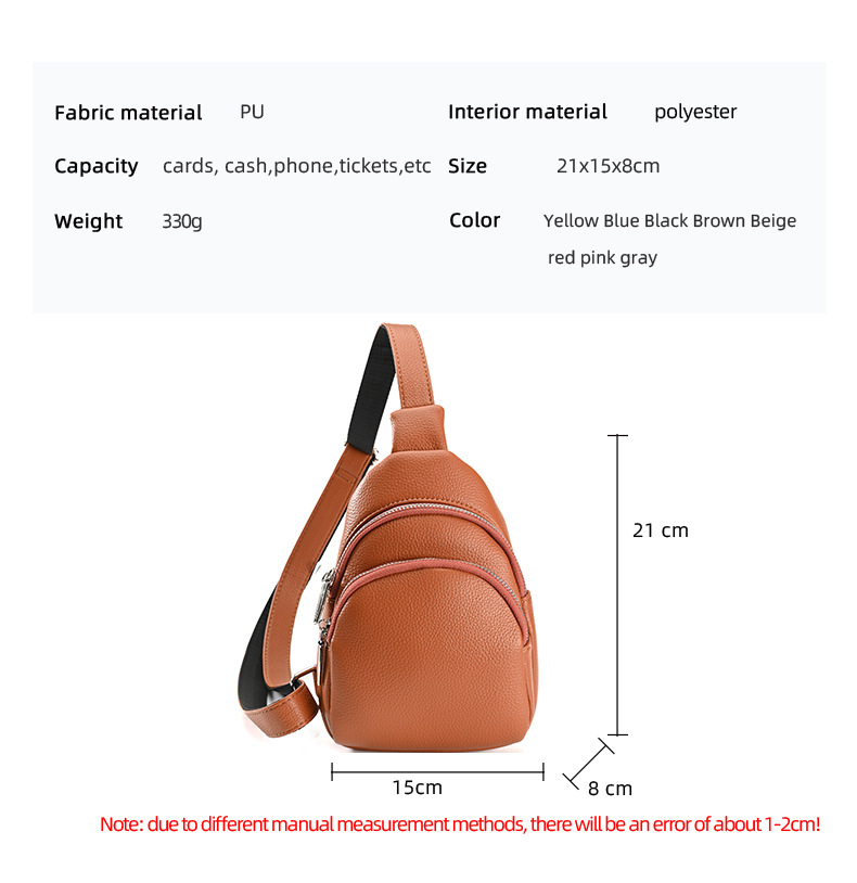 Title 1, Multi-functional Shoulder Chest Bag Sports Style