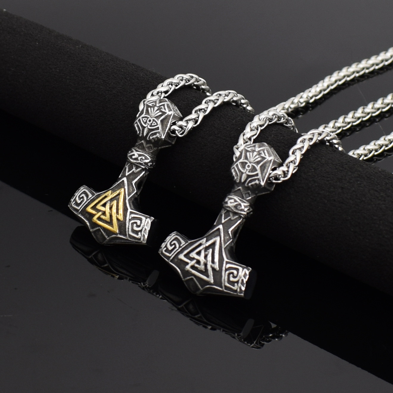 Title 3, Nordic Viking Aoding Triangle Stainless Steel T...