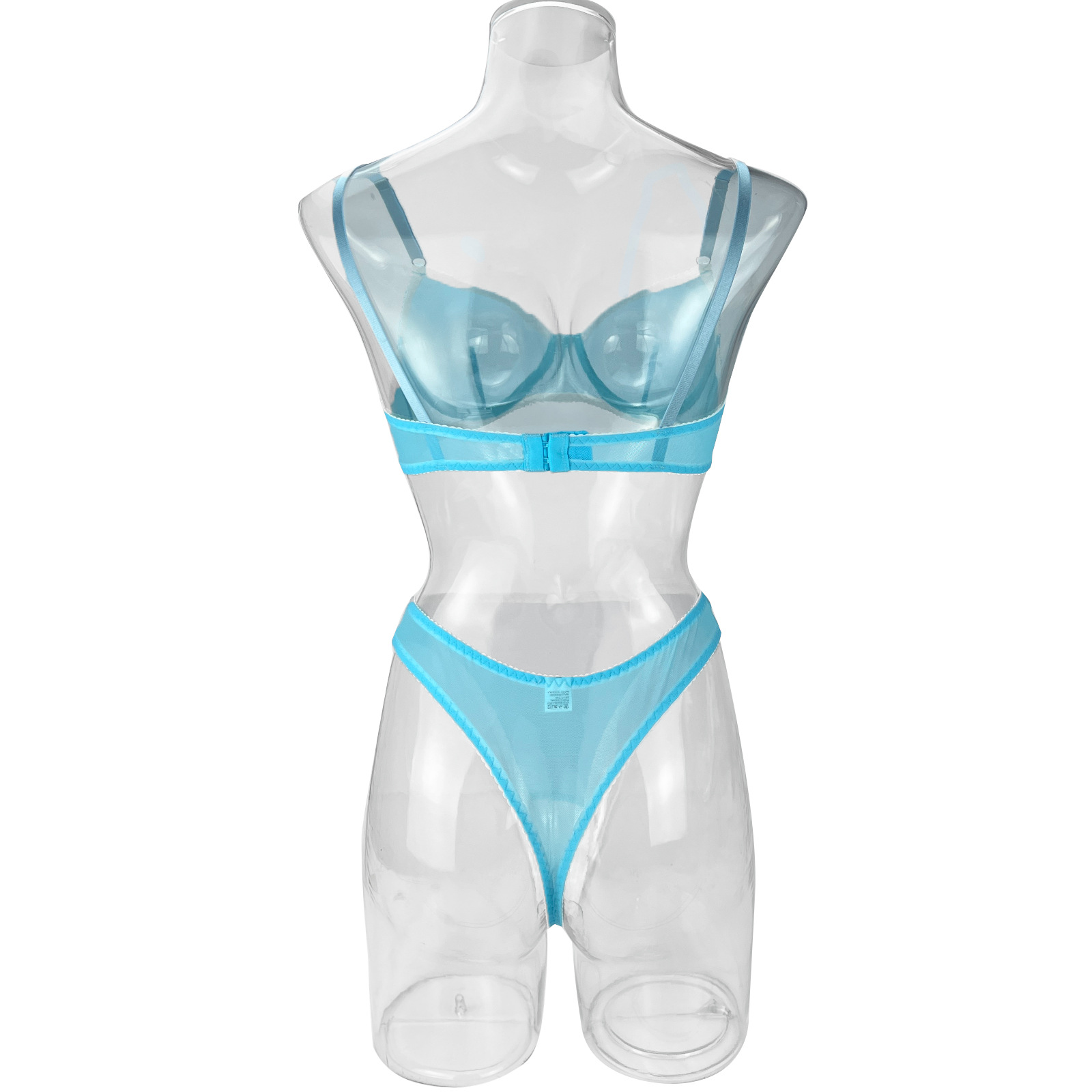 Title 7, Conjunto de lingerie feminina transparente, 2 p...