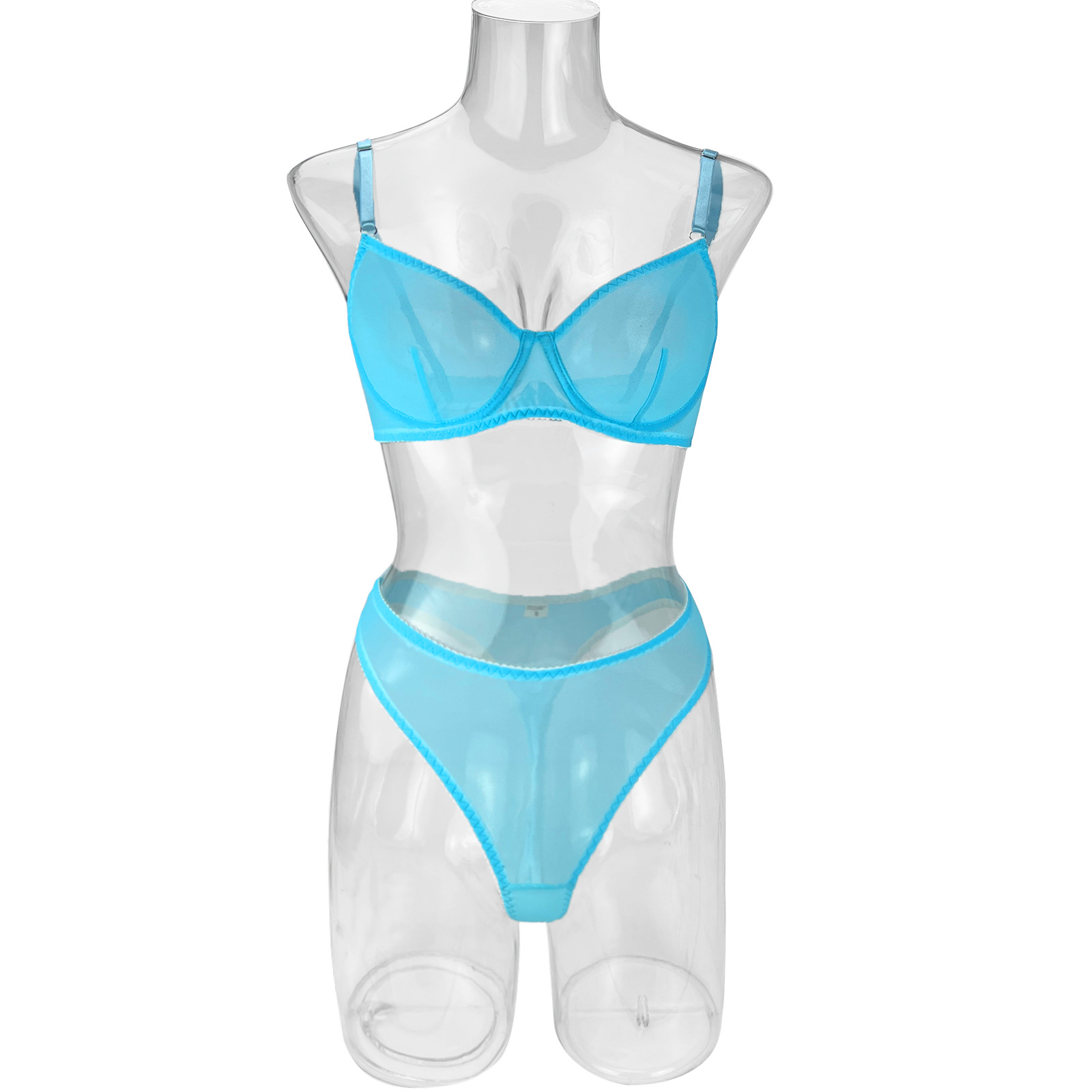 Title 9, Conjunto de lingerie feminina transparente, 2 p...