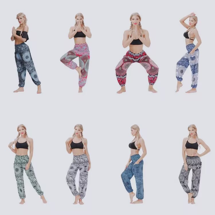 Title 2, Casual yogabroek voor dames met print in pop-et...