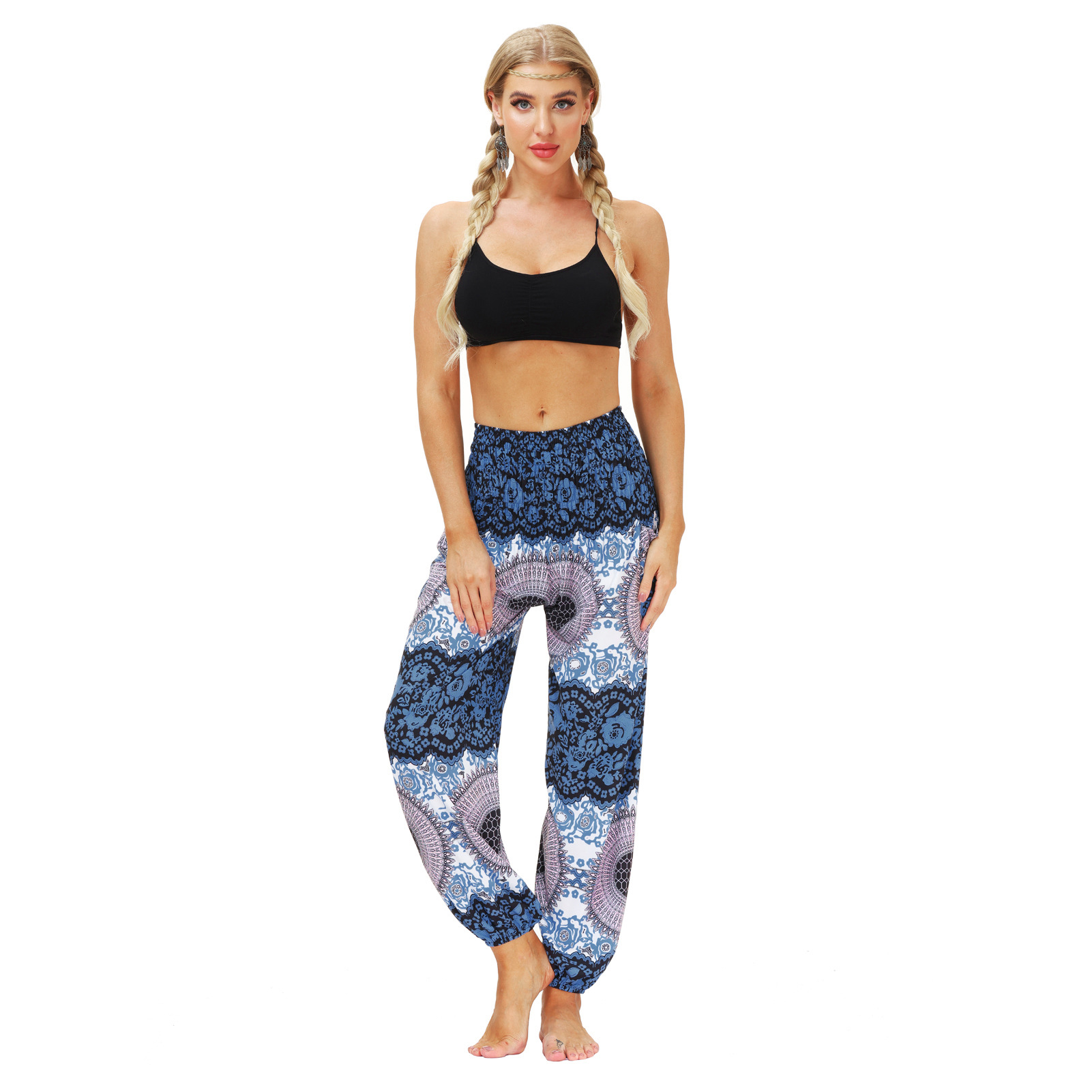 Title 9, Casual yogabroek voor dames met print in pop-et...