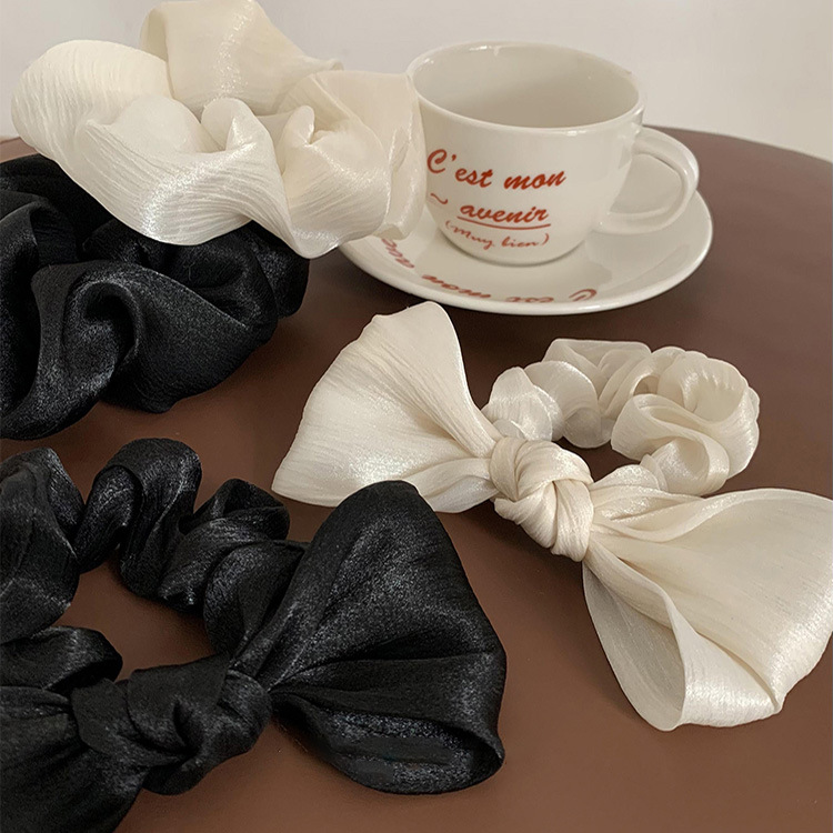 Title 2, All-matching Graceful French Satin Bowknot Head...