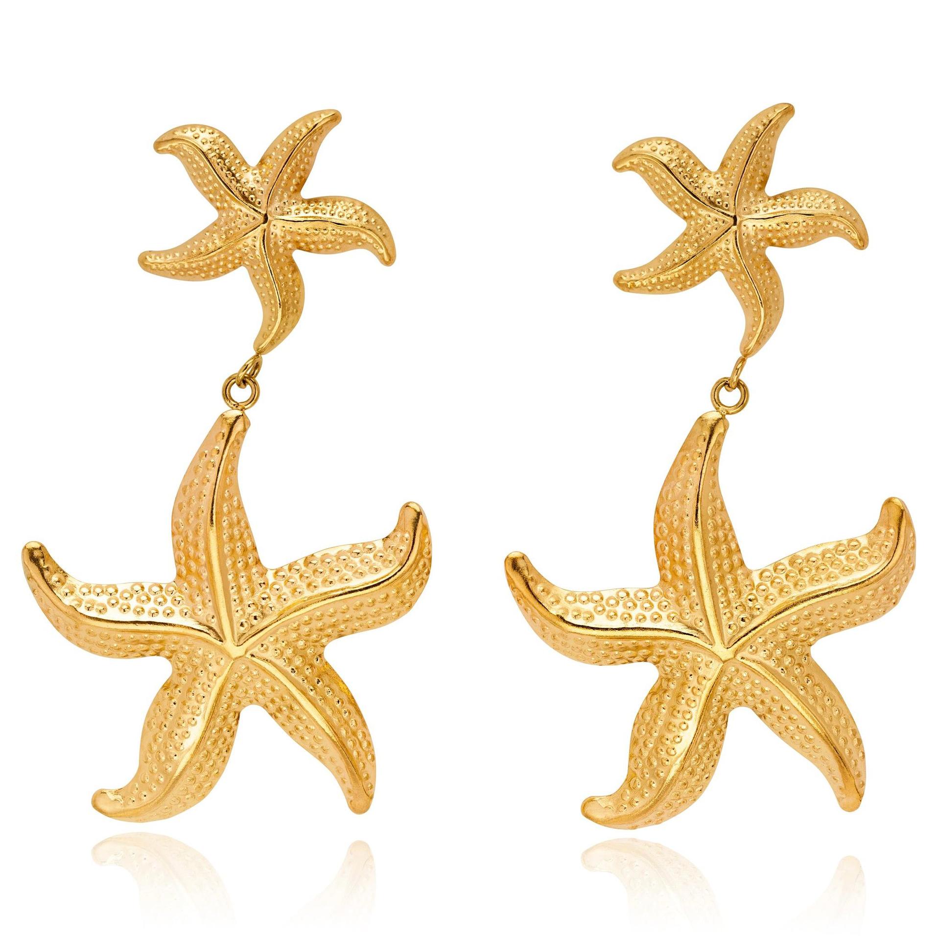 Title 3, Titanium Steel Starfish Earrings For Women