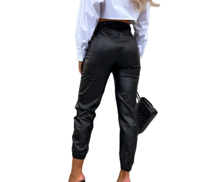 Title 2, Womens Casual PU Leather Pants Full Length – C...