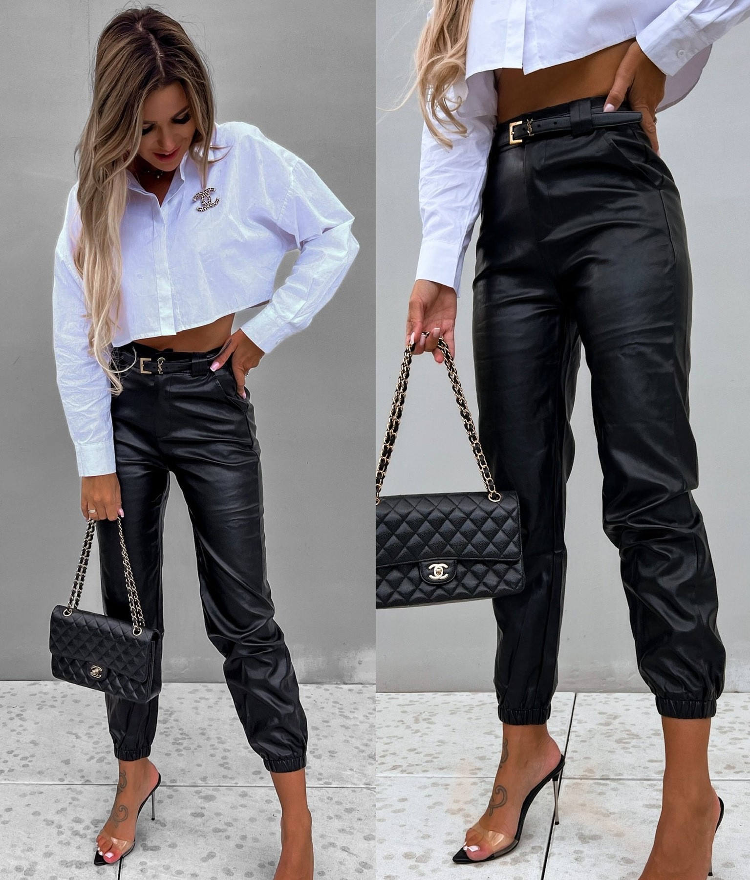 Title 4, Womens Casual PU Leather Pants Full Length – C...