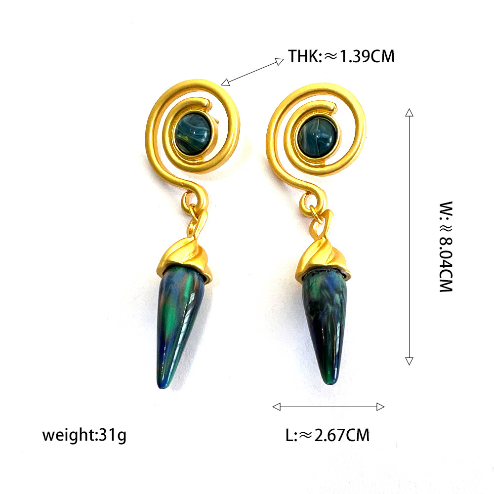 Title 4, Gao Ding French Earrings Retro Timeless Eleganc...