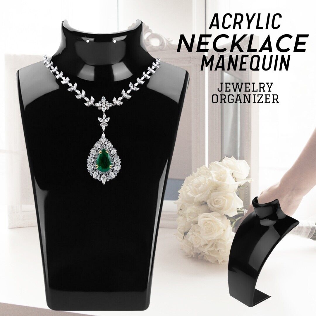 Mannequin Jewelry Organizer Stand - Earring Display Tray. we ship only inside the US, USPS First Class Package 2 Day Handling , 2-5 Day Shipping.

Acrylic Display Stand Necklace Pendant Bust Mannequin Earring Jewelry Chain Show

Application: Elegantly dis