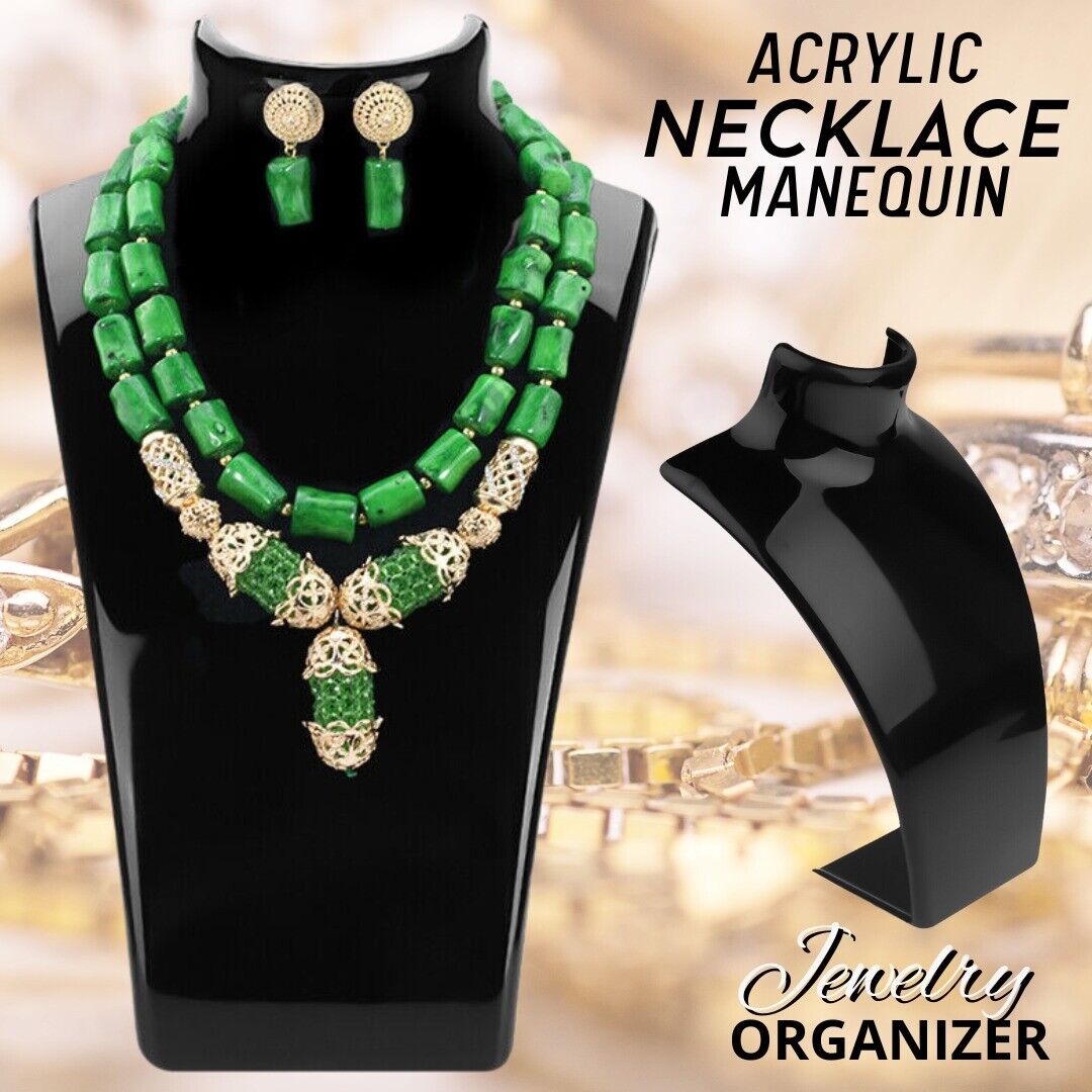 Mannequin Jewelry Organizer Stand - Earring Display Tray. we ship only inside the US, USPS First Class Package 2 Day Handling , 2-5 Day Shipping.

Acrylic Display Stand Necklace Pendant Bust Mannequin Earring Jewelry Chain Show

Application: Elegantly dis