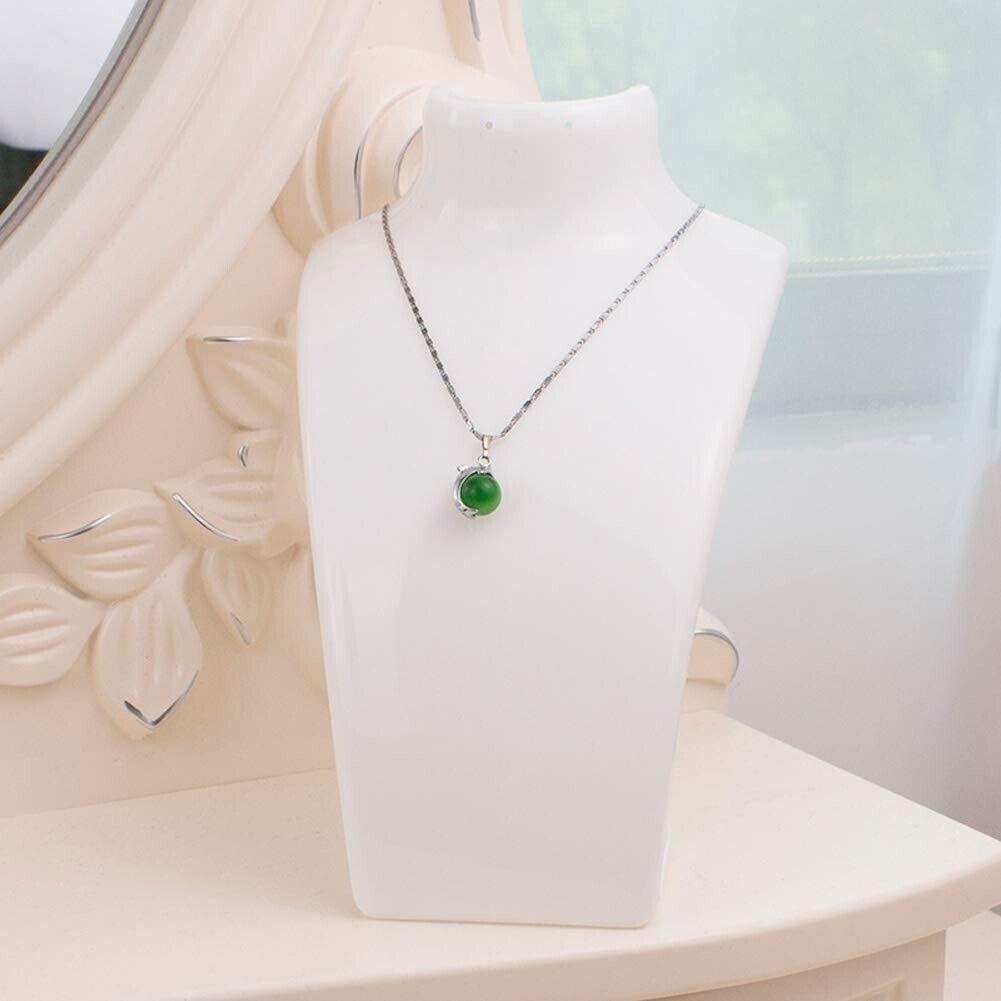 Necklace display stand organizer rack for jewelry shop. USPS First Class Package 2 Day Handling, 2-5 Day Shipping. Acrylic display stand necklace pendant bust mannequin earring jewelry chain show. Application: Elegantly display necklaces and pendants, ver