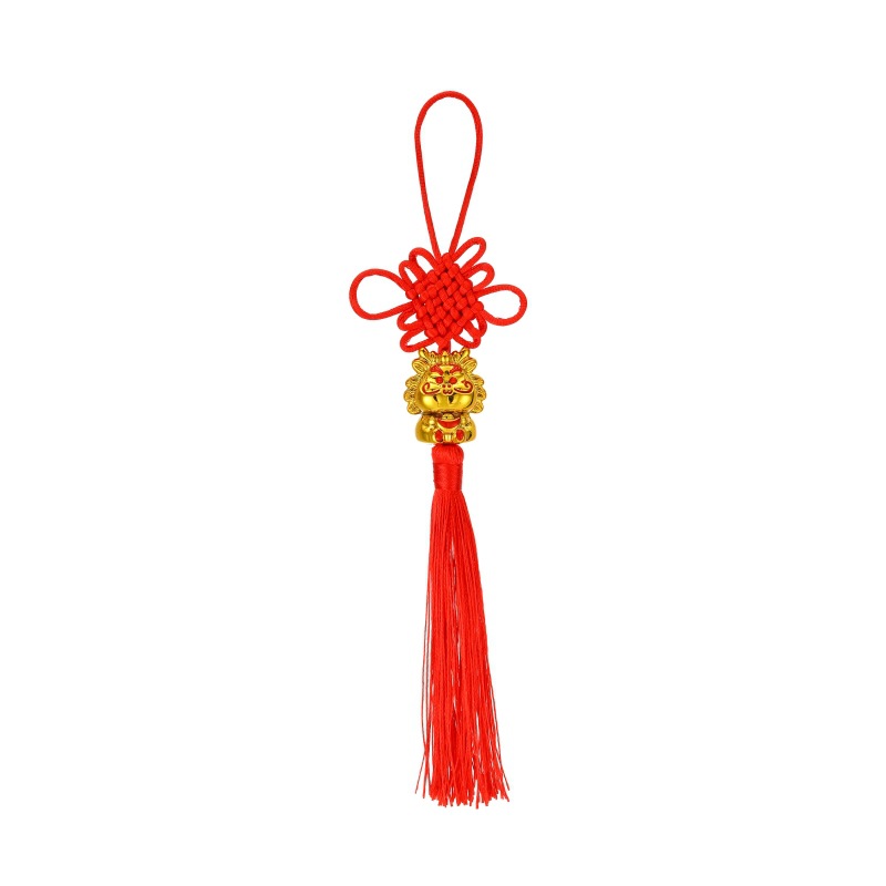 Title 5, Red Knot Xiaolong Small Pendant Chinese Knot