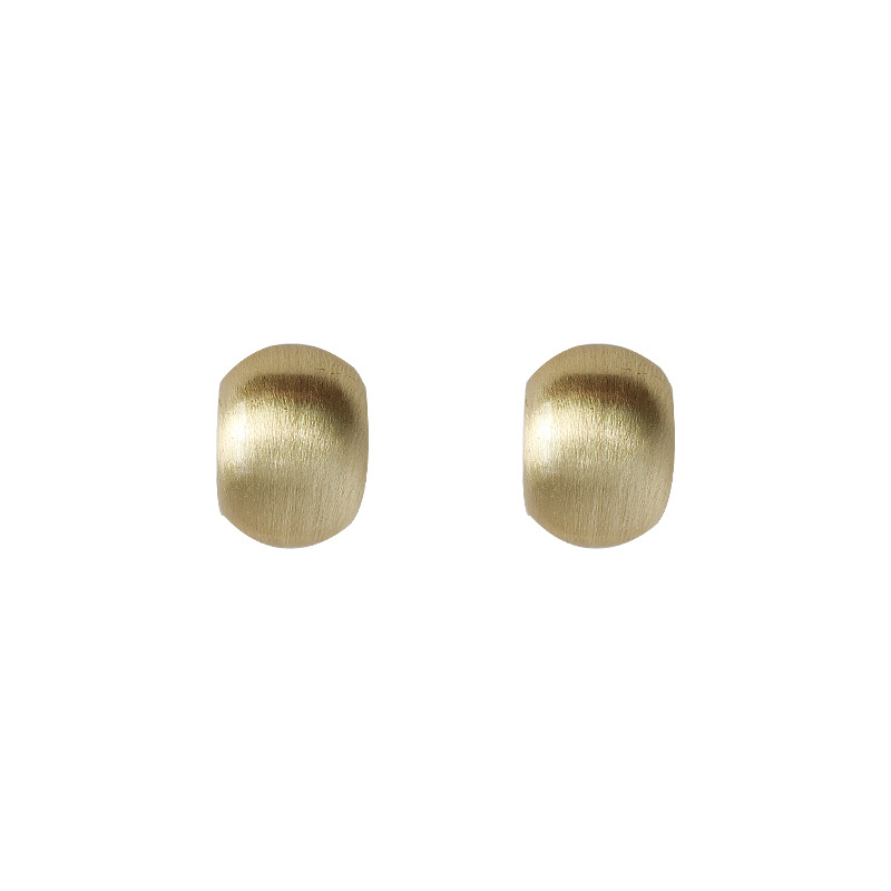 Title 5, Fashionable Elegant Brushed Matte Gold Earless ...