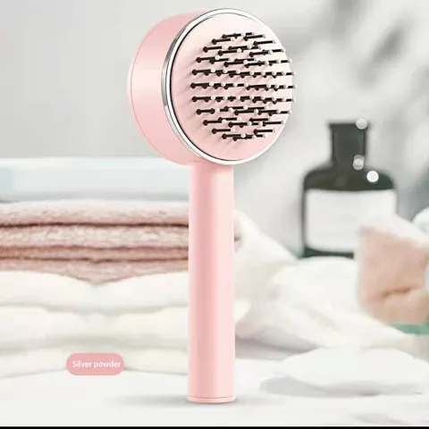One-key Self-cleaning Hair Brush for Women Curly Anti-Static Airbag