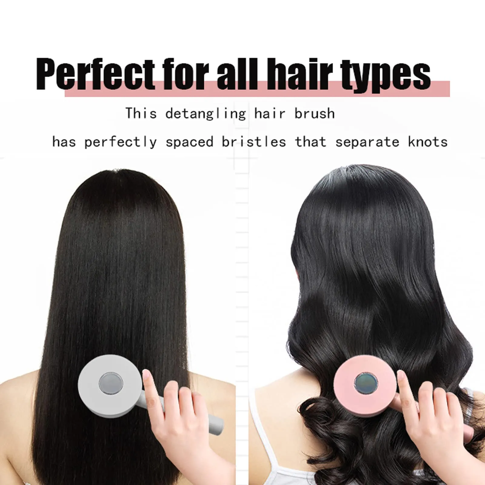 One-key Self-cleaning Hair Brush For Women Curly Hair Brush Anti-Static Airbag Massage Comb Airbag Massage Scalp Comb Professional Detangling One-key Self-cleaning – image 8