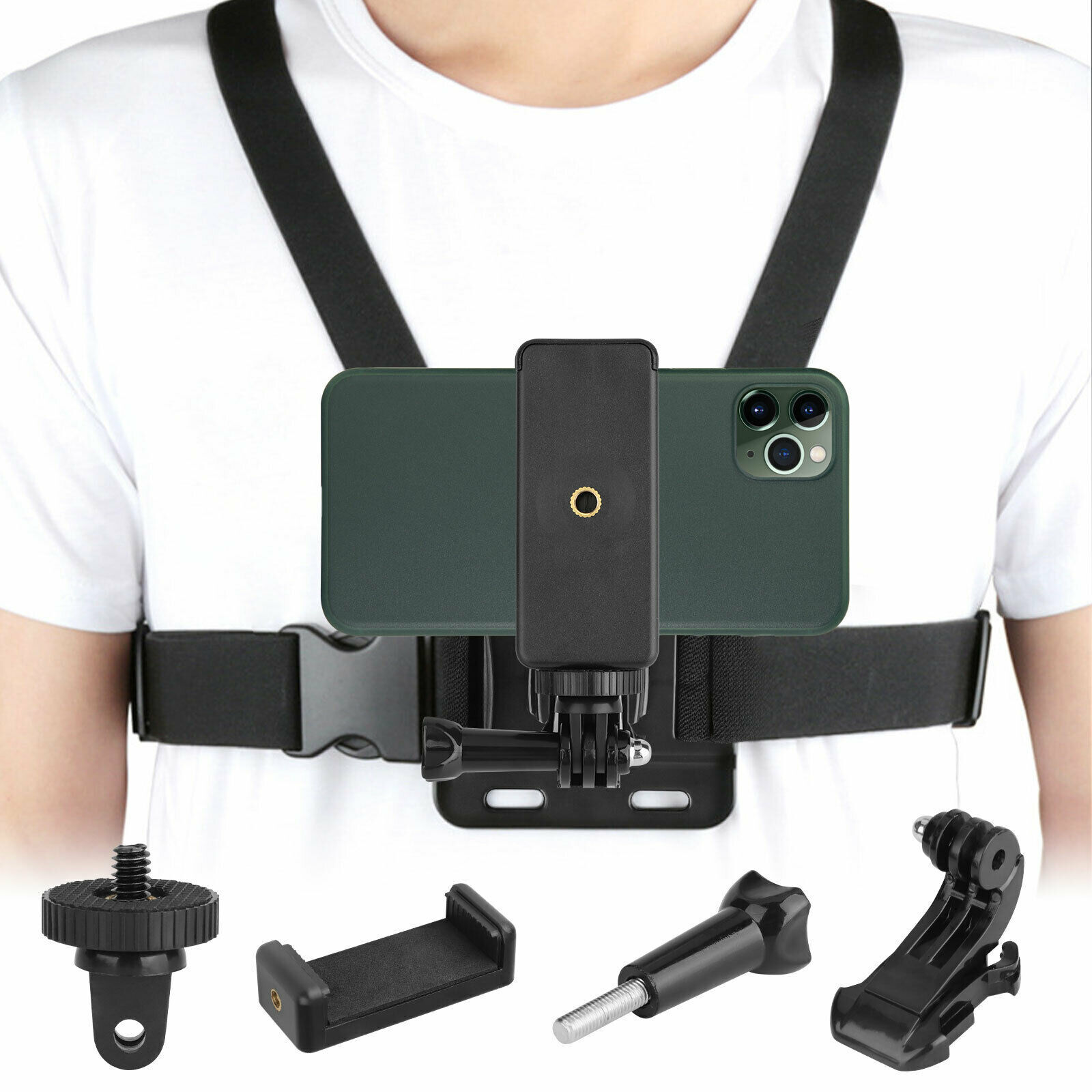 Phone Chest Harness Body Strap Mount. we ship only inside the US. USPS First Class Package. 2 Day Handling , 2-5 Day Shipping.

Chest Harness Body Strap Mount Accessories Adjustable for iPhone GoPro Android by KTATMARKETING

Wide Compatiblity: This Harnes