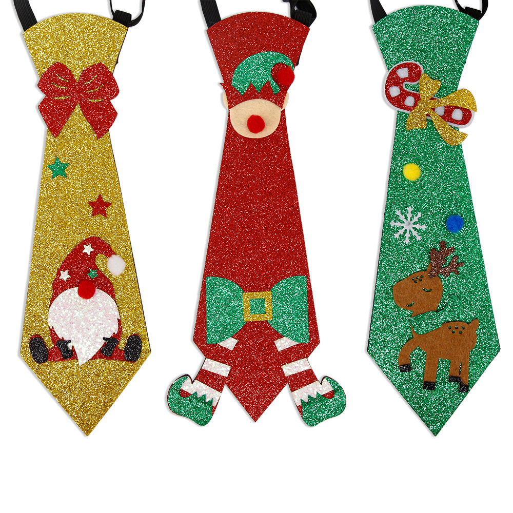 Title 2, Felt Christmas Decorations Snowman Elk Tree Tie...