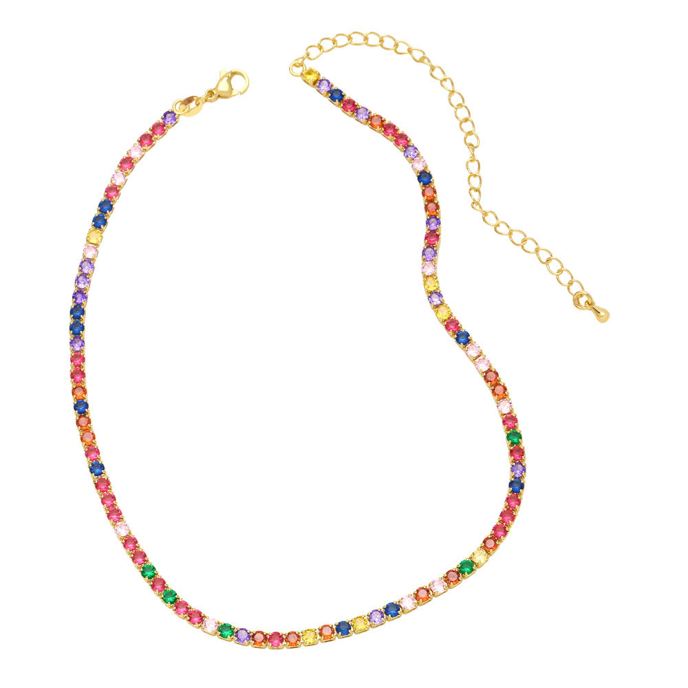 Title 2, Collier en Zircon coloré, Style Ins polyvalent