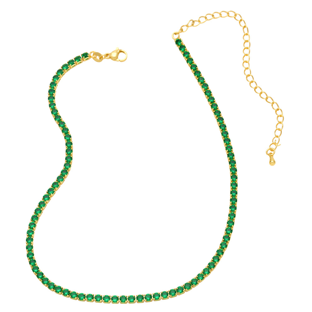 Title 5, Collier en Zircon coloré, Style Ins polyvalent